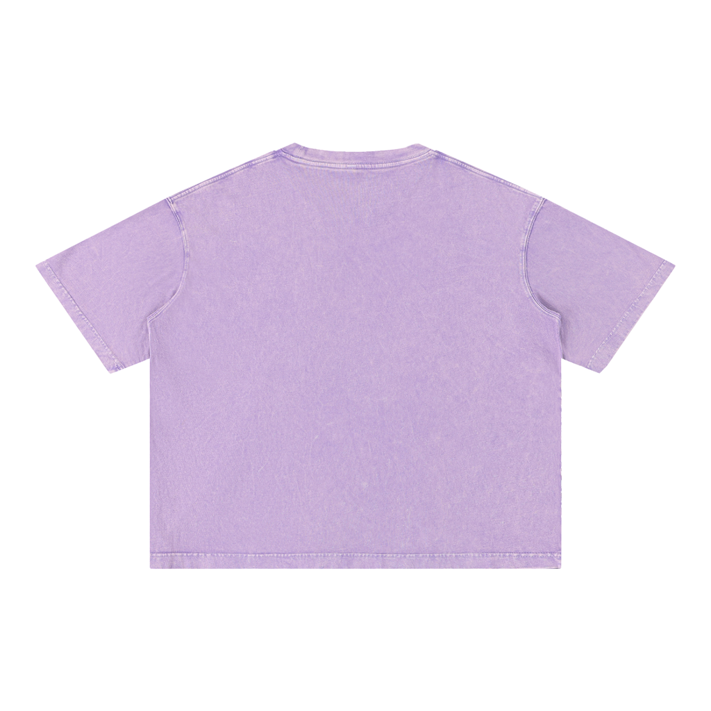 Plain back of the French Bulldog t-shirt in Purple