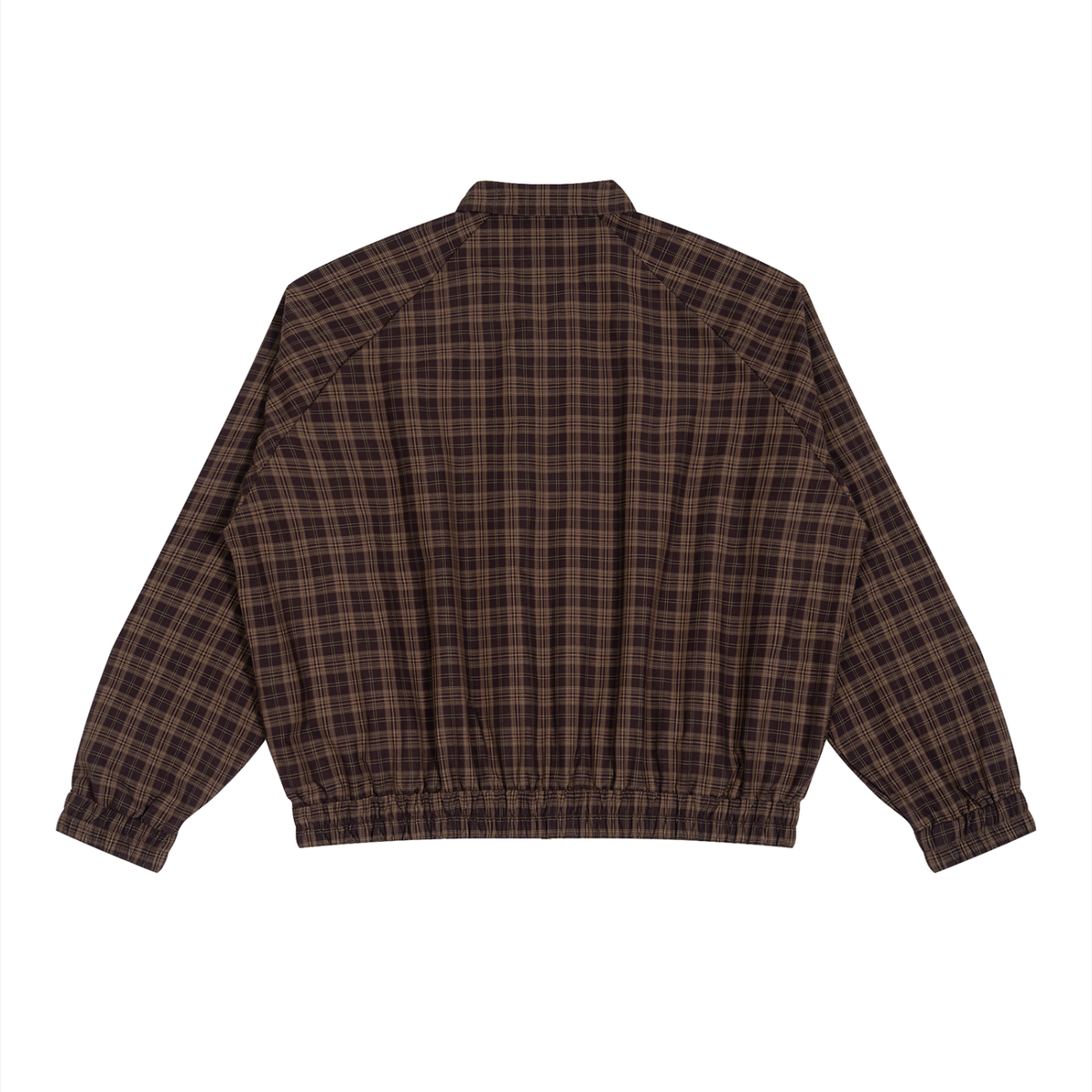 Back of the Red Check Harrington jacket