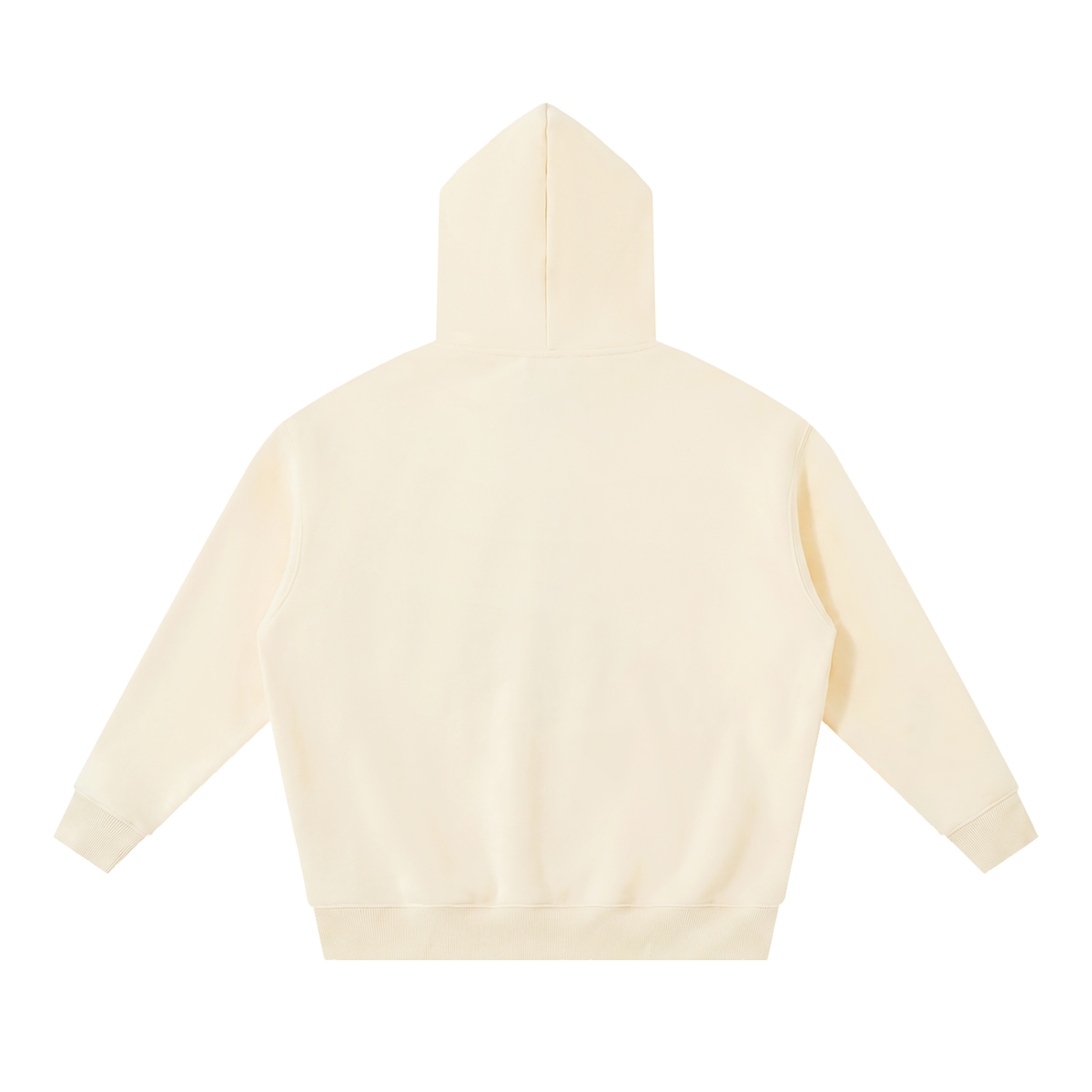Plain back of the French Bulldog boxy hoodie in Apricot