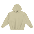 chill. boxy hoodie with chill. embroidered on the chest